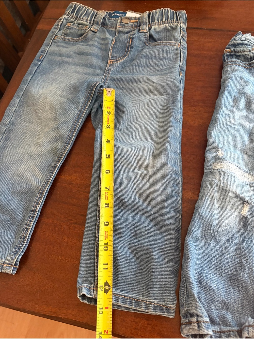 2T Lot Of 3 Pair Of Jeans Old Navy And Jumping Beans 2 Straight And 1 Skinny - Picture 11 of 16